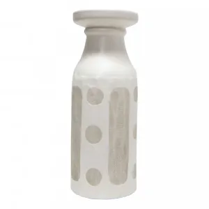 Sienna Candle Holder 11x28cm in White by OzDesignFurniture, a Candle Holders for sale on Style Sourcebook