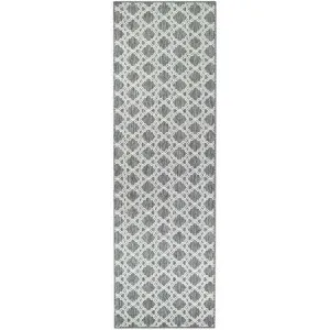 Pacific No.9892 Indoor / Outdoor Runner Rug, 300x80cm, Grey / Cream by Austex International, a Outdoor Rugs for sale on Style Sourcebook
