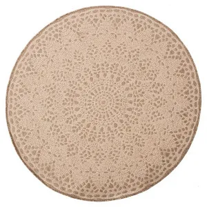 Hope Lace Round Indoor / Outdoor Rug, 200cm by Casa Uno, a Outdoor Rugs for sale on Style Sourcebook