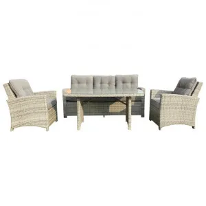 Charbray 4 Piece Resin Wicker Outdoor Sofa Set by Dodicci, a Outdoor Sofas for sale on Style Sourcebook