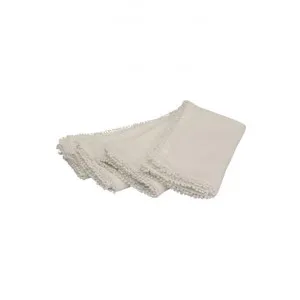 Emmeline Bauble French Linen Napkin, White by Provencal Treasures, a Table Cloths & Runners for sale on Style Sourcebook