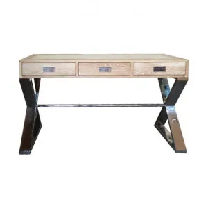 Bouddi Timber & Stainless Steel Hall Table, 120cm by Montego, a Console Table for sale on Style Sourcebook