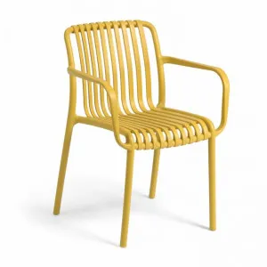 Andoain Outdoor Dining Armchair, Mustard by El Diseno, a Outdoor Chairs for sale on Style Sourcebook