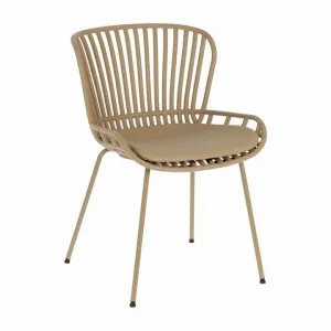 Castella Indoor / Outdoor Dining Chair, Beige by El Diseno, a Dining Chairs for sale on Style Sourcebook