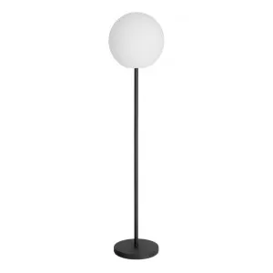 Juan Portable LED Indoor / Outdoor Floor Lamp, White / Black by El Diseno, a Floor Lamps for sale on Style Sourcebook