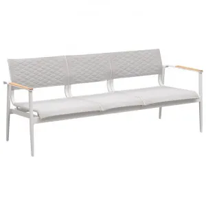 Indosoul California Metal Outdoor Sofa, 3 Seater, White by Indosoul, a Outdoor Sofas for sale on Style Sourcebook