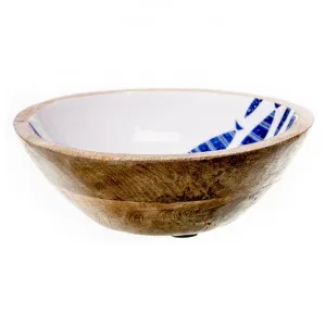 Atlantic Fish Enamelled Mango Wood Bowl, Small by Casa Uno, a Bowls for sale on Style Sourcebook