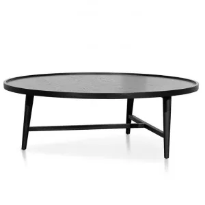 Camier Wooden Round Coffee Table, 110cm, Black by Conception Living, a Coffee Table for sale on Style Sourcebook