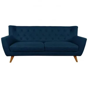Dinis Fabric Sofa, 3 Seater, Navy by Rivendell Furniture, a Sofas for sale on Style Sourcebook