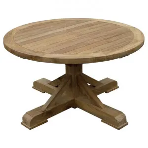 Xena Reclaimed Teak Timber Outdoor Round Dining Table, 140cm by Florabelle, a Tables for sale on Style Sourcebook