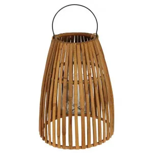 Vendosa Bamboo Rattan Hurricane Lantern by Florabelle, a Lanterns for sale on Style Sourcebook