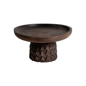Singita Carved Mango Wood Pedestal Serving Tray, Low by Florabelle, a Plates for sale on Style Sourcebook