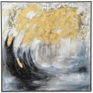 "Stormy Sea" Framed Abstract Oil Painting Canvas Wall Art, 120cm by Florabelle, a Artwork & Wall Decor for sale on Style Sourcebook