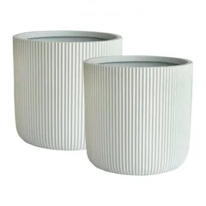 Zagg 2 Piece Magnesia Cylinder Planter Set, Large by Florabelle, a Plant Holders for sale on Style Sourcebook