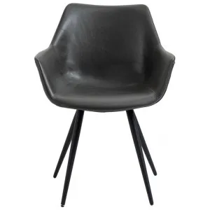 Gubi PU Leather Dining Armchair, Dark Grey by Winsun Furniture, a Dining Chairs for sale on Style Sourcebook
