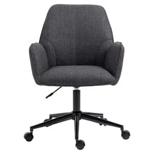 Hecate Fabric Gas Lift Office Chair, Charcoal by Charming Living, a Chairs for sale on Style Sourcebook