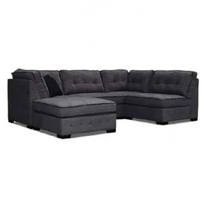 Club Fabric Modular Corner Sofa, 3 Seater with Ottoman by ELITEFine Home, a Sofas for sale on Style Sourcebook