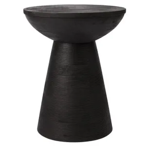 Cayman Mango Wood Side Table, Black by Cozy Lighting & Living, a Side Table for sale on Style Sourcebook