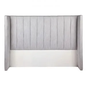 Central Park Fabric Winged Bed Headboard, Queen, Grey by Cozy Lighting & Living, a Bed Heads for sale on Style Sourcebook