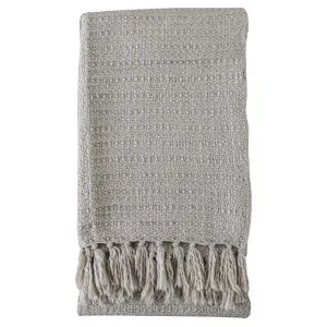 Minety Textured Throw, 130x170cm, Beige by Casa Bella, a Throws for sale on Style Sourcebook