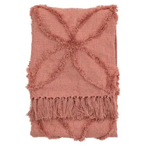 Chettle Tufted Throw, 130x170cm, Blush by Casa Bella, a Throws for sale on Style Sourcebook