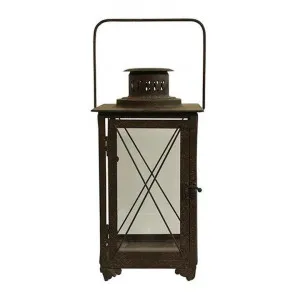 George Iron & Glass Lantern by French Country Collection, a Lanterns for sale on Style Sourcebook