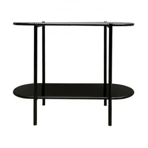 Mathias Iron Oval Console Table, 100cm by Provencal Treasures, a Console Table for sale on Style Sourcebook