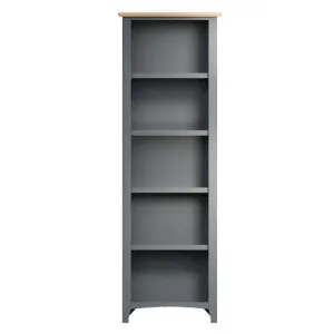 Mannford Wooden Slim Bookcase, Grey by Krendler Furniture, a Bookshelves for sale on Style Sourcebook