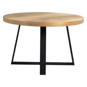 Vergne Wood & Metal Round Dining Table, 120cm by Dodicci, a Dining Tables for sale on Style Sourcebook