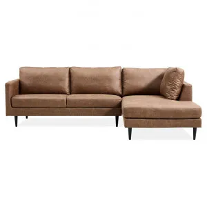 Alma Fabric Corner Sofa, 2 Seater with RHF Chaise, Saddle by Dodicci, a Sofas for sale on Style Sourcebook