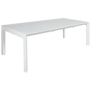 Icarus Aluminium Outdoor Extensible Dining Table, 230-345cm, White by Dodicci, a Tables for sale on Style Sourcebook