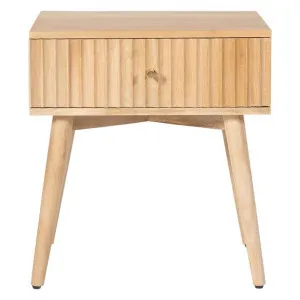 Ariton Mango Wood 1 Drawer Bedside Table by Dodicci, a Bedside Tables for sale on Style Sourcebook
