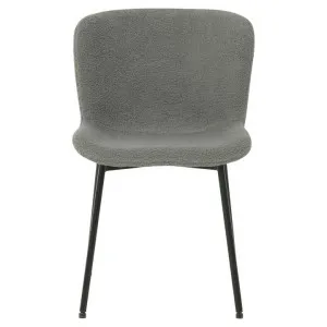 Parmele Sherpa Fabric Dining Chair, Grey by Viterbo Modern Furniture, a Dining Chairs for sale on Style Sourcebook