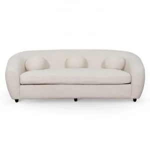 Novegro Boucle Fabric Sofa, 3 Seater, Ivory by Conception Living, a Sofas for sale on Style Sourcebook