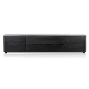 Helliers Wooden 3 Door 1 Drawer TV Unit, 200cm, Black by Conception Living, a Entertainment Units & TV Stands for sale on Style Sourcebook