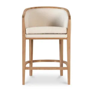 Hilliard Oak Timber & Fabric Counter Stool by Conception Living, a Bar Stools for sale on Style Sourcebook