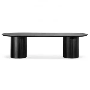 Mossvale Wooden Oval Dining Table, 280cm, Black by Conception Living, a Dining Tables for sale on Style Sourcebook