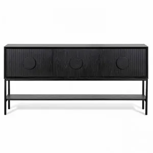 Cheldham Wood & Metal Console Table, 180cm, Black by Conception Living, a Console Table for sale on Style Sourcebook