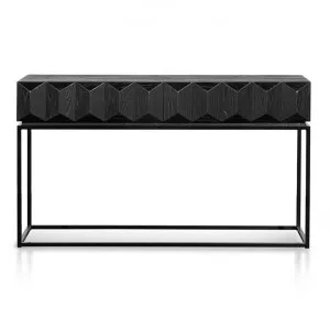 Moresby Elm Timber & Iron Console Table, 140cm, Black by Conception Living, a Console Table for sale on Style Sourcebook