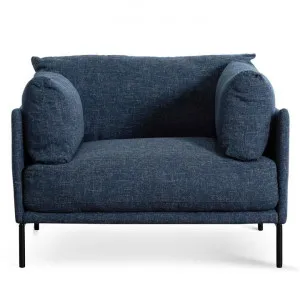 Nueva Fabric Armchair, Dark Blue by Conception Living, a Sofas for sale on Style Sourcebook