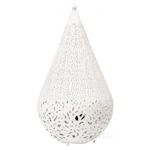 Vanessa Etched Iron Moroccan Table Lamp by Casa Sano, a Table & Bedside Lamps for sale on Style Sourcebook