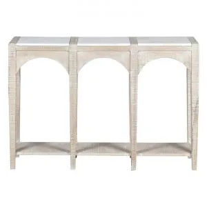 Cantara Marble Topped Mango Wood Console Table, 113cm by Florabelle, a Console Table for sale on Style Sourcebook