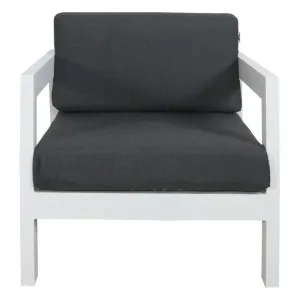 Biloxi Aluminium Outdoor Lounge Chair, White by Dodicci, a Outdoor Chairs for sale on Style Sourcebook