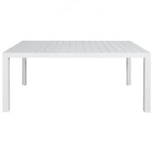 Icarus Aluminium Outdoor Dining Table, 180cm, White by Dodicci, a Tables for sale on Style Sourcebook