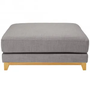 Dallas Ottoman Isla Soft Grey by James Lane, a Ottomans for sale on Style Sourcebook