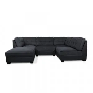 Enzo Modular Sofa Coal & Jet - 5 Piece by James Lane, a Sofas for sale on Style Sourcebook