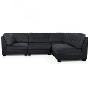 Enzo Modular Sofa Coal & Jet - 4 Piece by James Lane, a Sofas for sale on Style Sourcebook