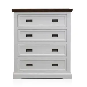 Aspen Tallboy Two Tone - 4 Drawer by James Lane, a Dressers & Chests of Drawers for sale on Style Sourcebook