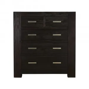 Bargara Tallboy Midnight Oak - 5 Drawer by James Lane, a Dressers & Chests of Drawers for sale on Style Sourcebook