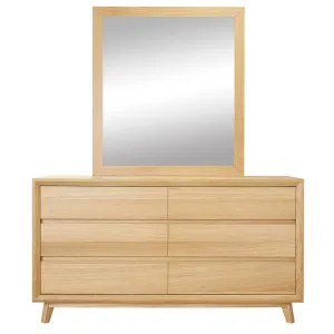 Morgan Dresser With Mirror Oak by James Lane, a Dressers & Chests of Drawers for sale on Style Sourcebook